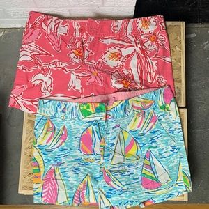 Lilly Pulitzer patterned shorts size 8